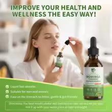 Organic Moringa Wellness Drops: 12-in-1 Herbal Blend